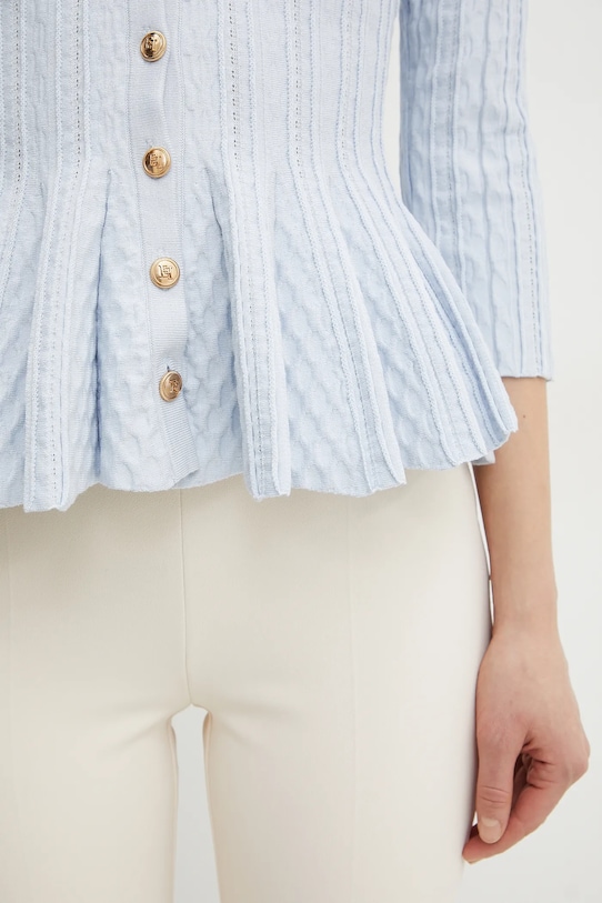 Elisabetta Franchi cardigan MK50B51E2 albastru
