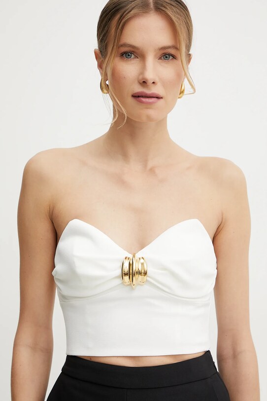 Elisabetta Franchi top beżowy TO01851E2