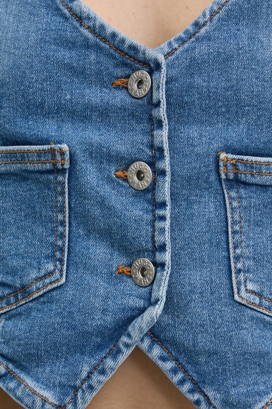 Hugo Blue gilet di jeans 50531700 blu