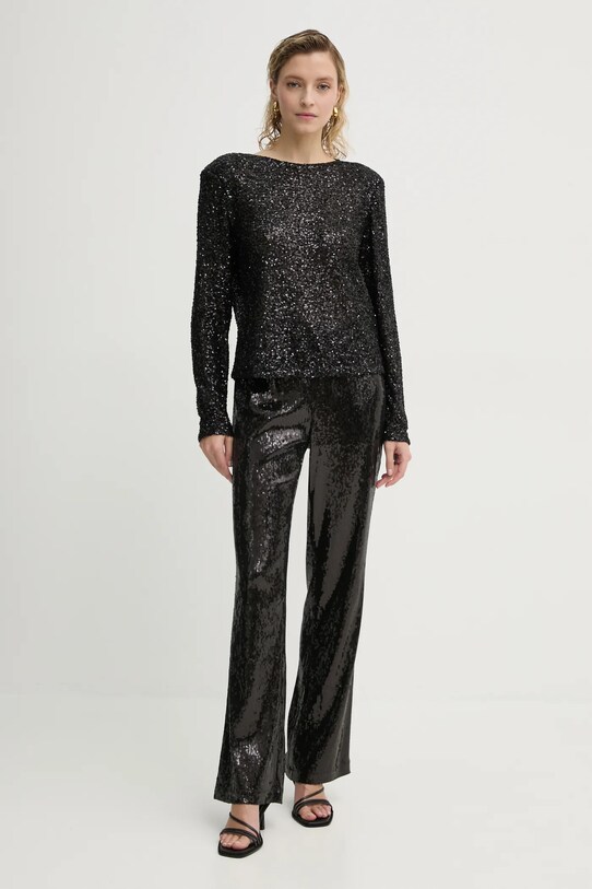Bruuns Bazaar bluza BBW4193 negru SS25