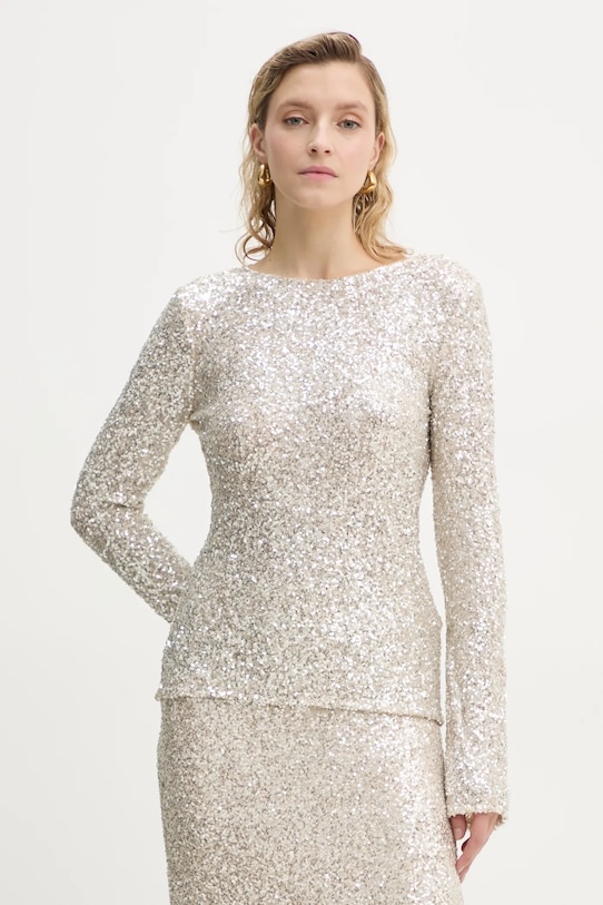 Bruuns Bazaar bluzka regular srebrny BBW4194