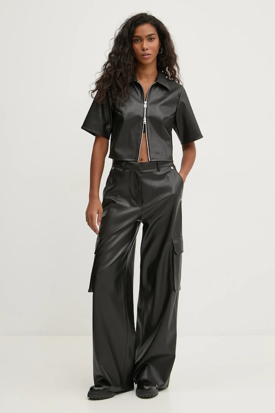 Košulja HUGO 50530026 crna SS25