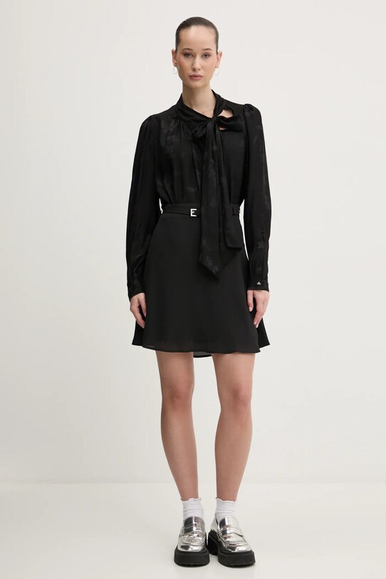 Блузка HUGO 50533846 чёрный SS25