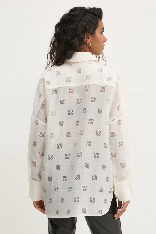 Oblečení Košile HUGO 50531562 béžová