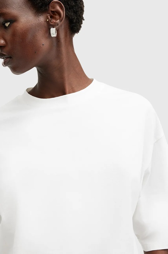 Bavlněné tričko AllSaints AMELIE W124JB bílá SS25