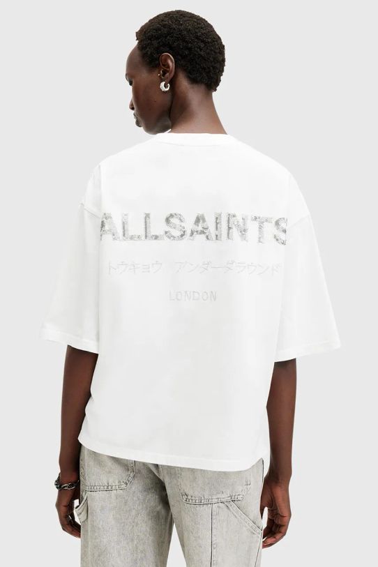 AllSaints t-shirt bawełniany AMELIE biały W124JB