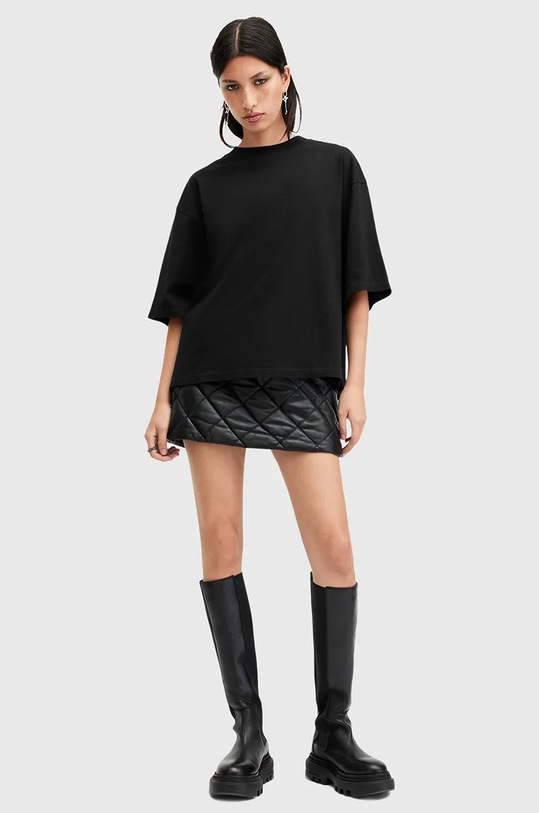 AllSaints tricou din bumbac AMELIE negru W124JB