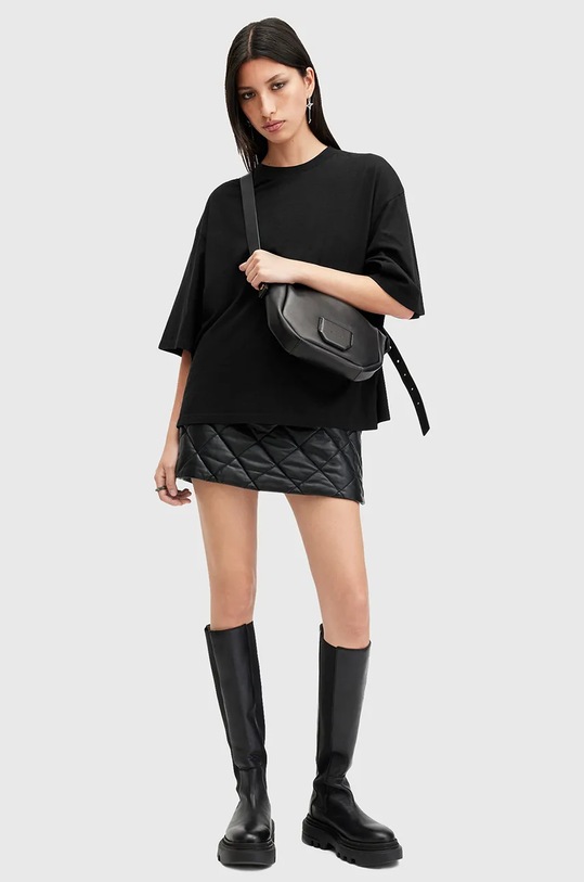 AllSaints tricou din bumbac AMELIE W124JB negru