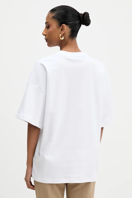 Odzież La Mania t-shirt bawełniany NAN NAN biały