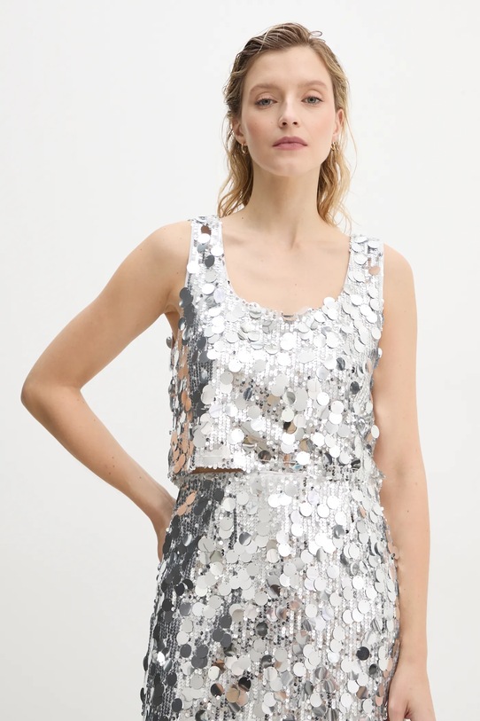 Gestuz top casual srebrny 10909576