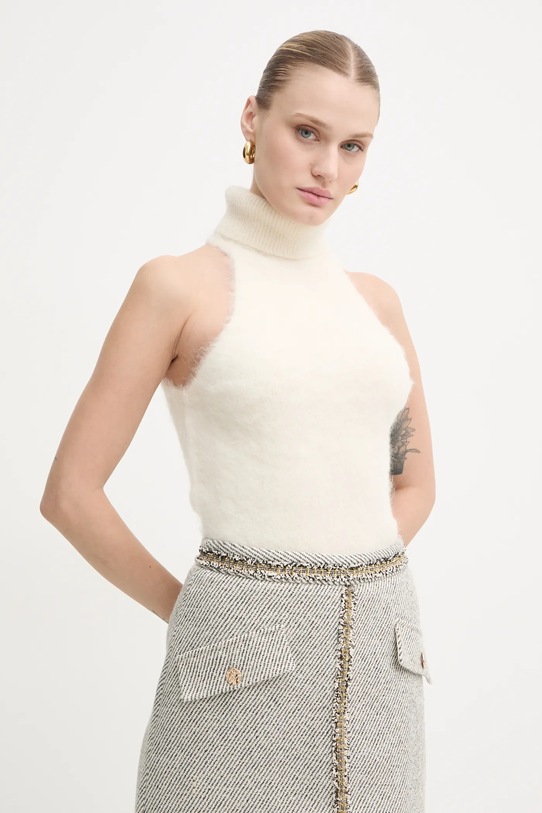 Gestuz vesta de lana bej 10909587