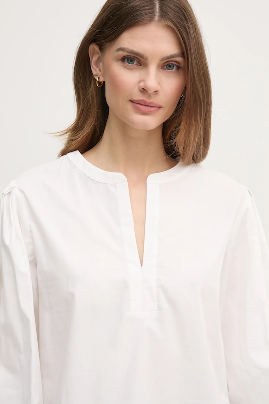 Bavlněná halenka Tommy Hilfiger WW0WW44059 bílá