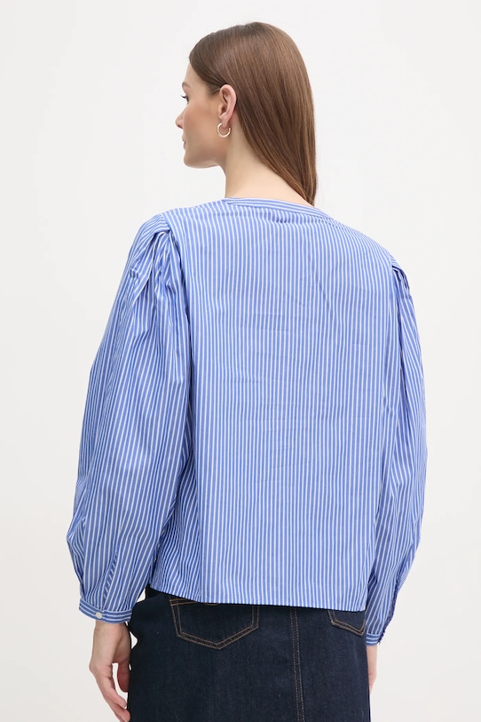 Ρούχα Βαμβακερή μπλούζα Tommy Hilfiger WW0WW44059 μωβ