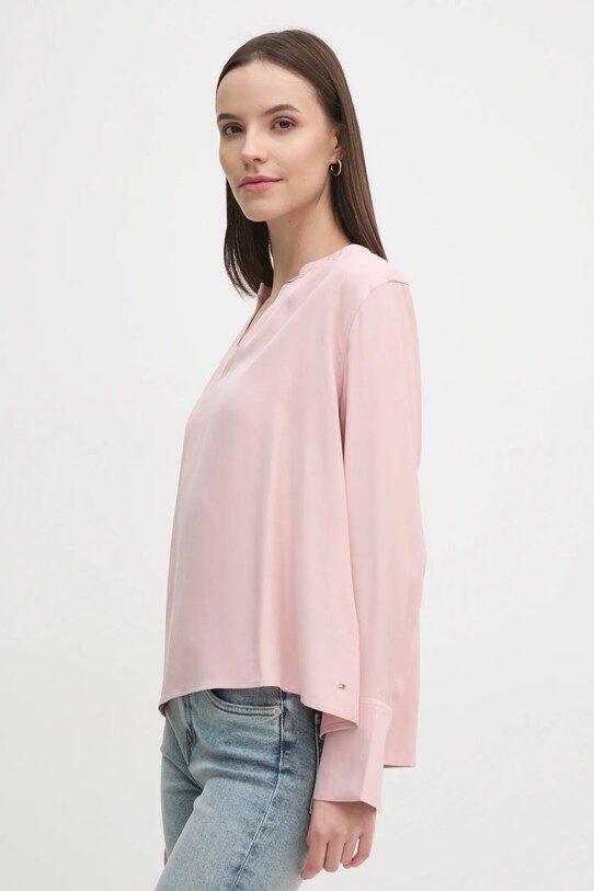 Блузка Tommy Hilfiger WW0WW44049 рожевий SS25