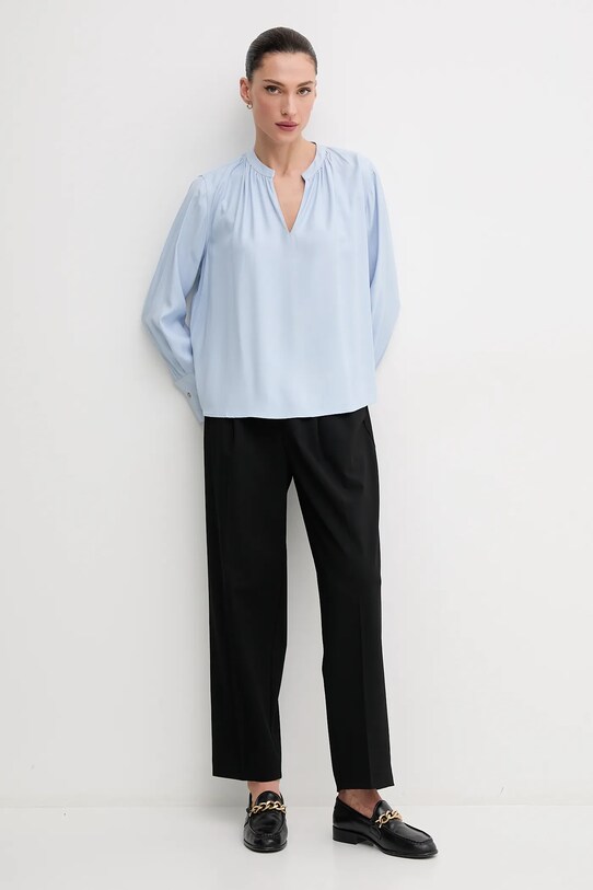 Tommy Hilfiger bluza WW0WW44049 albastru SS25