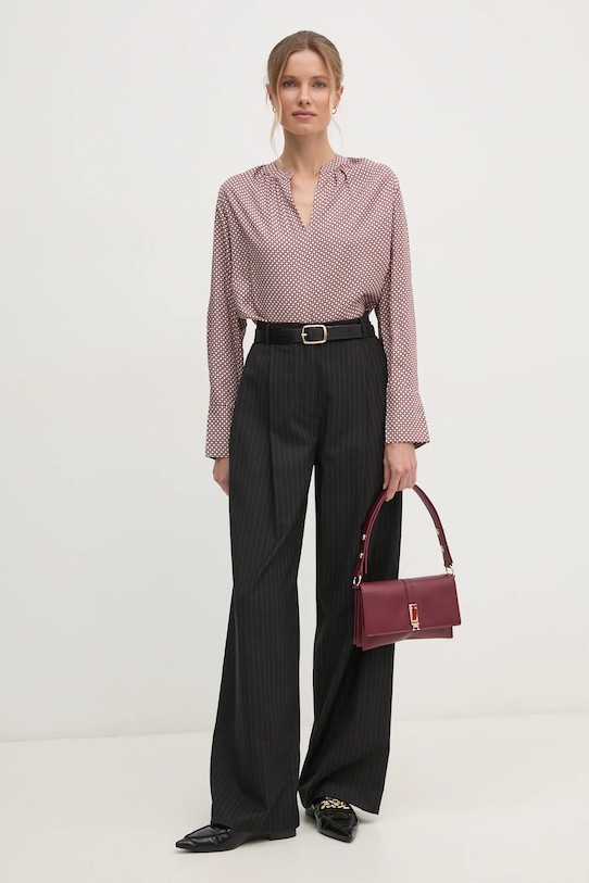 Блузка Tommy Hilfiger WW0WW44999 бордо SS25