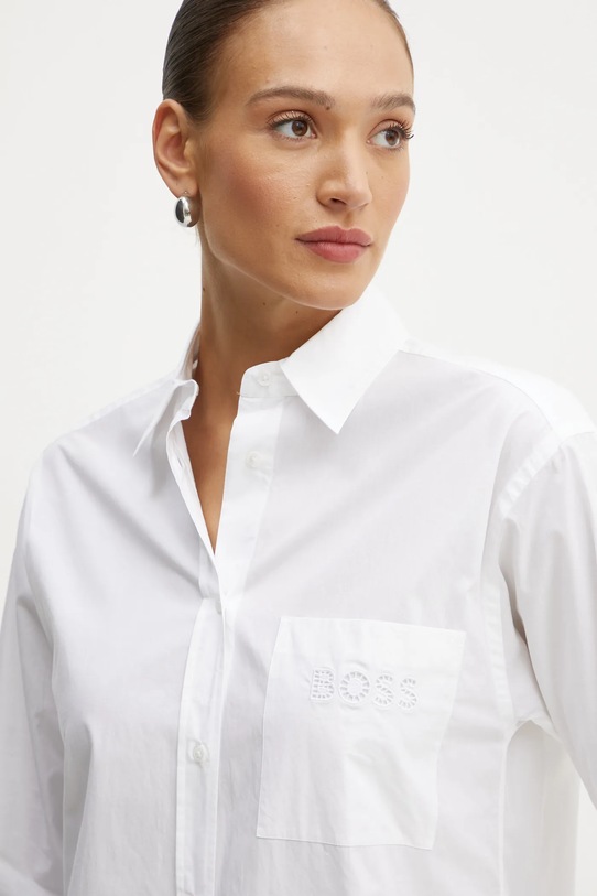 Boss Orange cămașă din bumbac alb 50530981