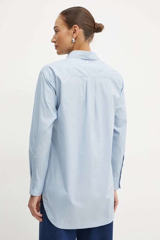 Oblečenie Bavlnená košeľa Boss Orange 50530981 modrá