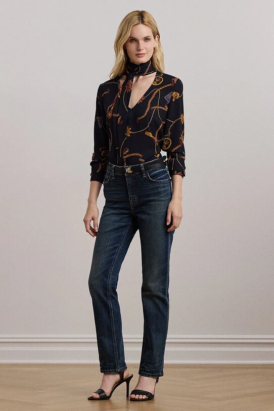 Одяг Блузка Lauren Ralph Lauren 200957153 темно-синій