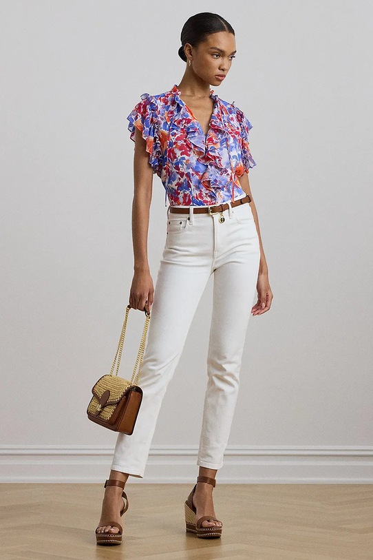 Odzież Lauren Ralph Lauren bluzka 200957184 biały