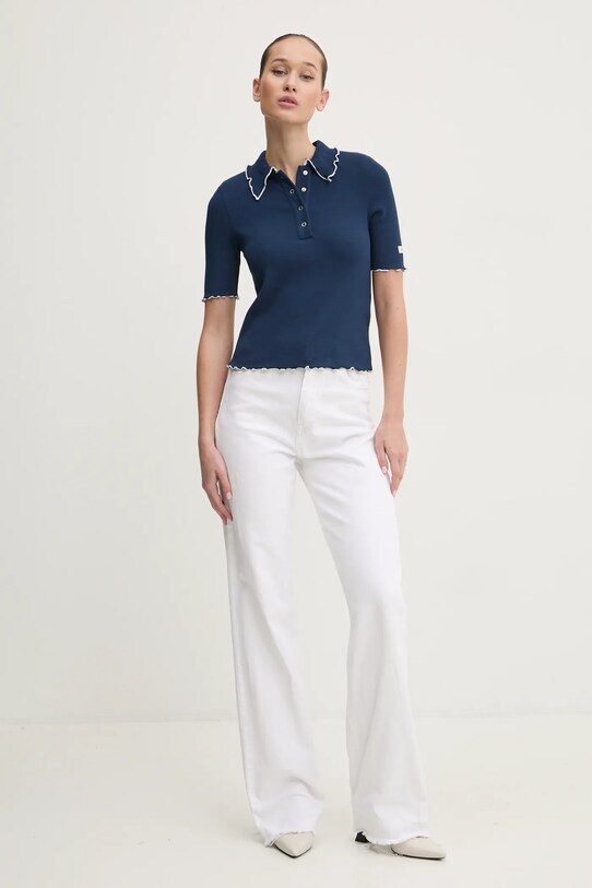 Rotate polo 1133801725 granatowy SS25