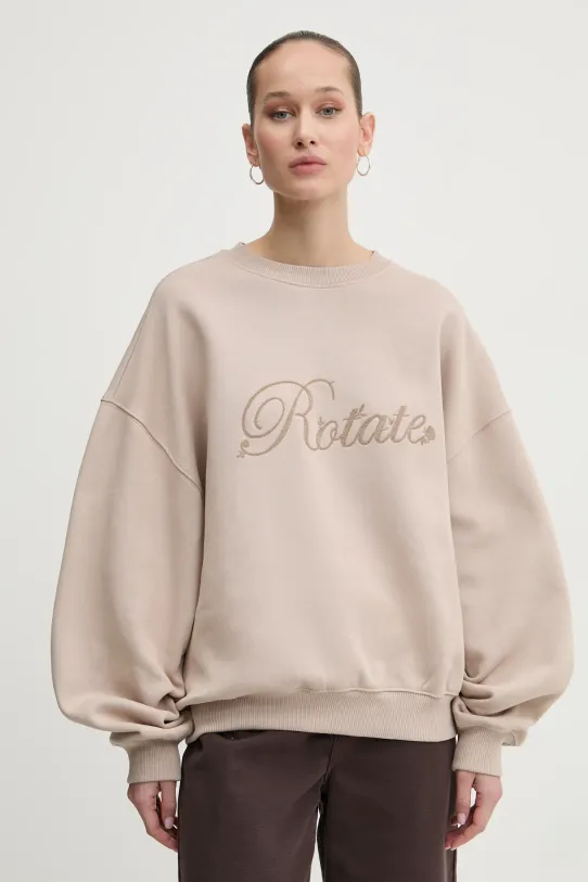 Бавовняна кофта Rotate бавовна бежевий 1134252313