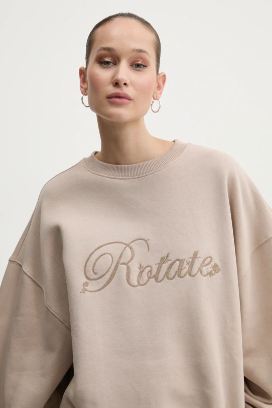 Rotate felpa in cotone beige 1134252313