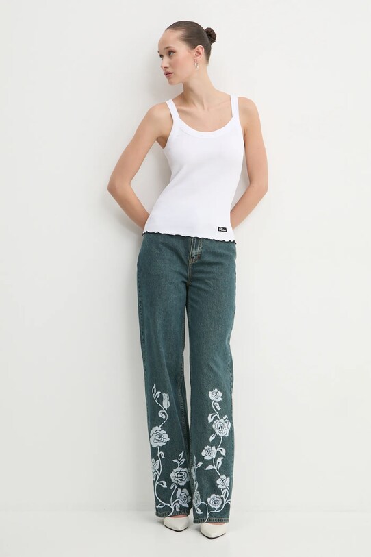 Бавовняний топ Rotate 113652400 білий SS25