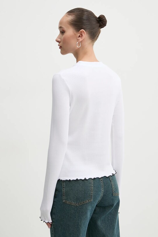 Odzież Rotate longsleeve bawełniany 113656400 biały