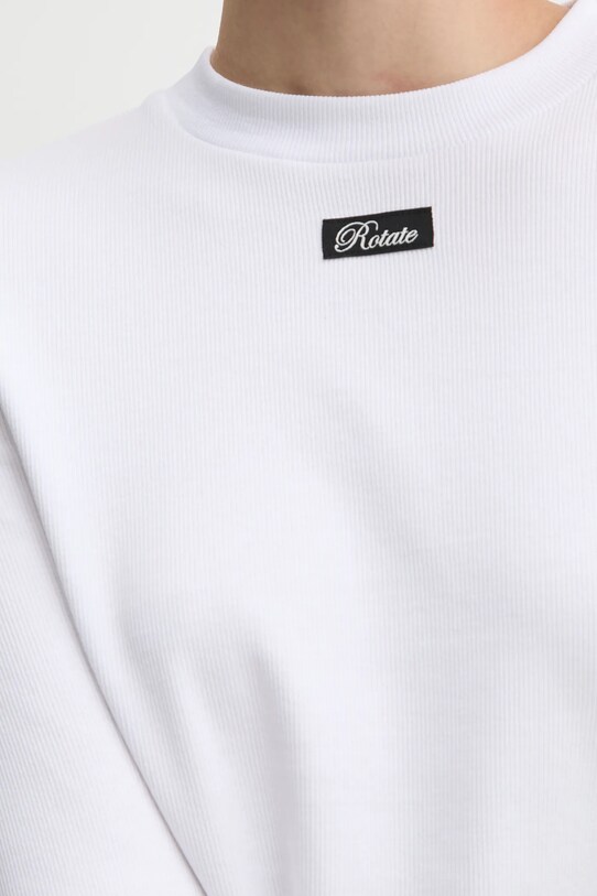 Rotate longsleeve bawełniany 113656400 biały
