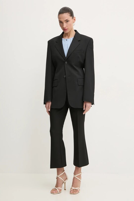 BOSS bluza 50530566 albastru SS25