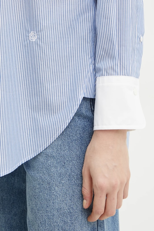 Бавовняна сорочка BOSS 50531528 блакитний