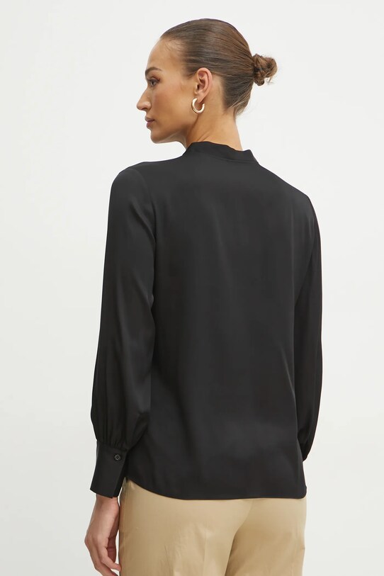 Îmbrăcăminte BOSS bluza de matase 50538492 negru