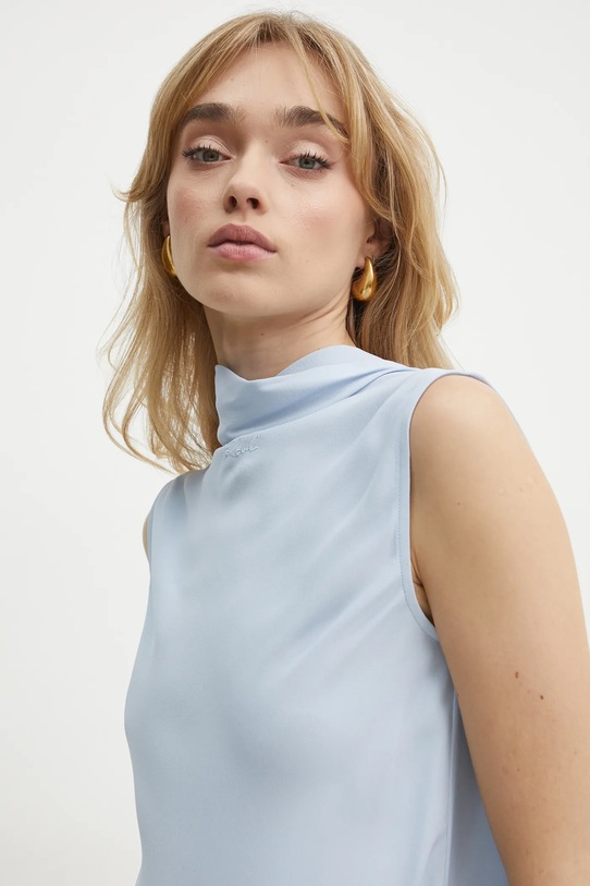 Karl Lagerfeld bluzka A1W11017 niebieski