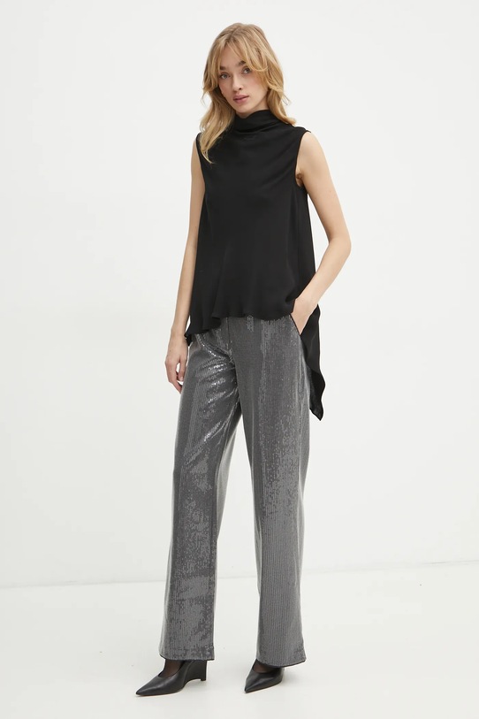 Karl Lagerfeld bluză A1W11017 negru SS25