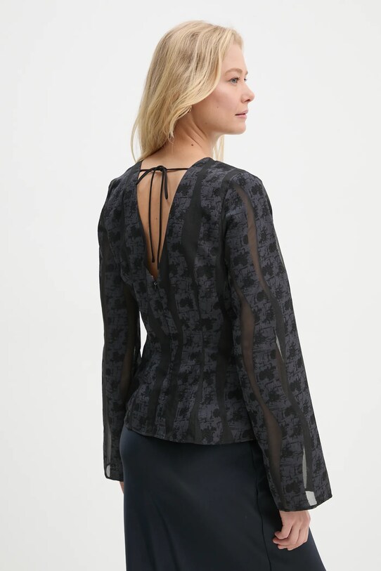 Odzież Samsoe Samsoe bluzka SAANAI F24400157 granatowy