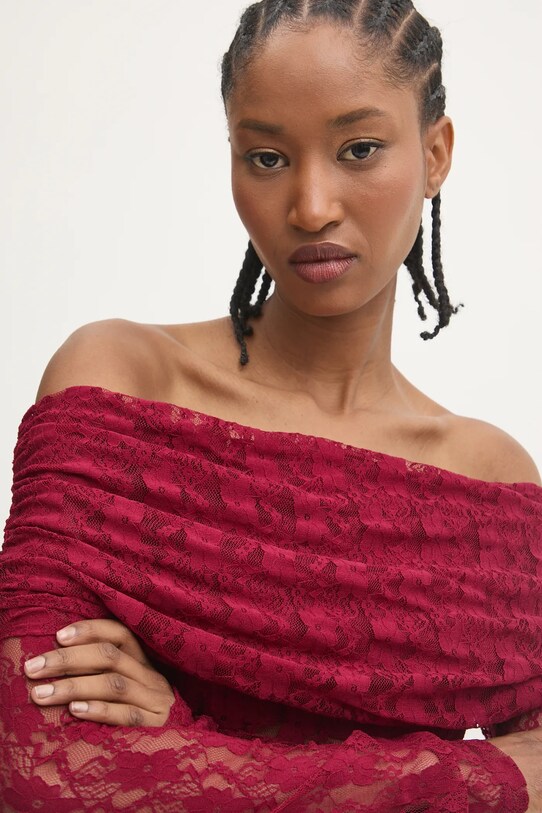 Блузка Rotate 0 бордо 1132732197