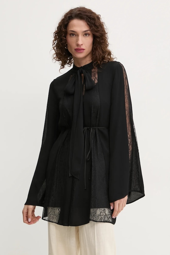 Twinset camicetta lunga nero 251TP2414