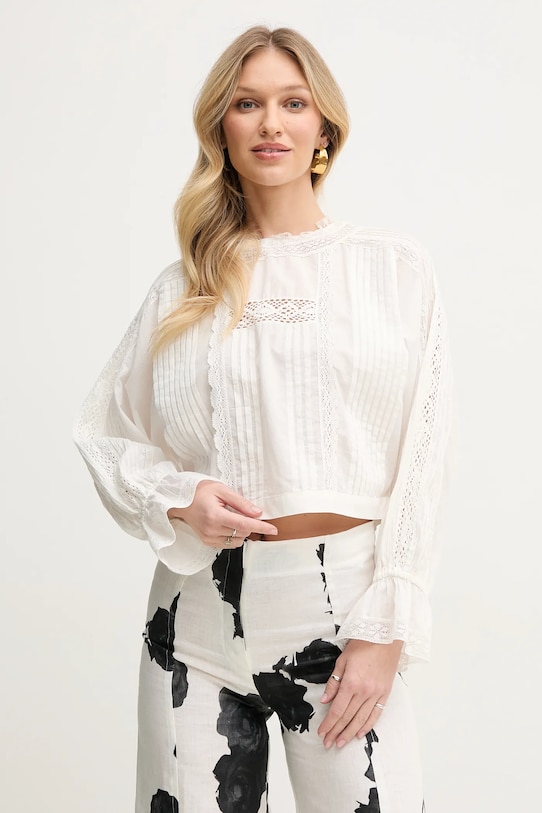 Twinset bluzka bawełniana casual biały 251TP2381