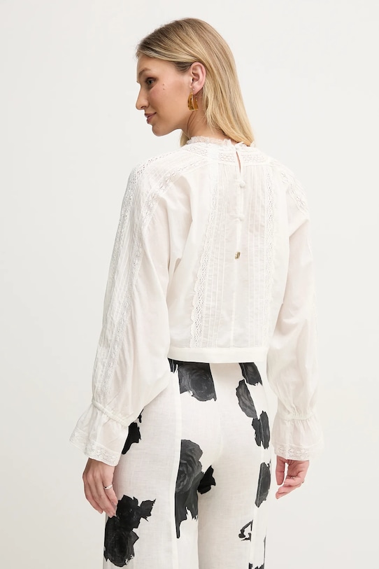 Îmbrăcăminte Twinset bluză din bumbac 251TP2381 alb