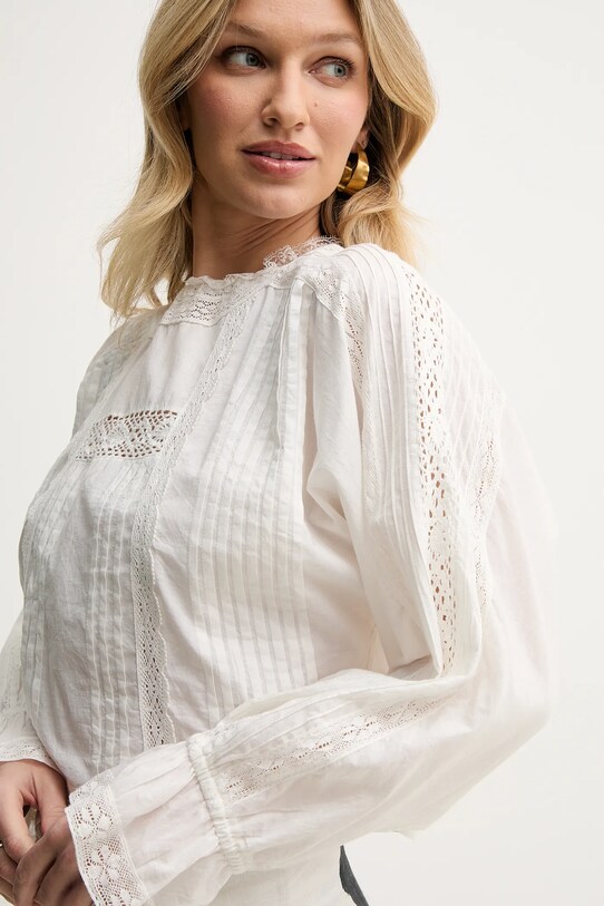 Twinset bluzka bawełniana biały 251TP2381