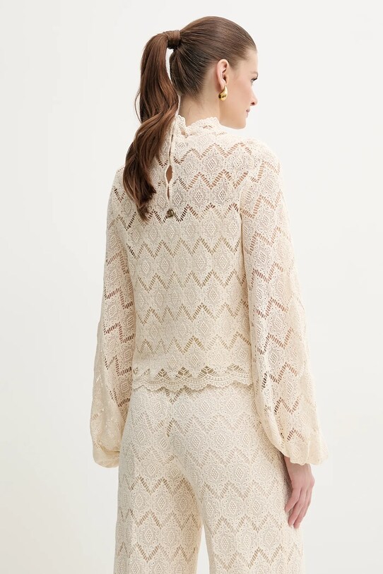 Oblečení Bavlněná halenka Twinset 251TP2404 béžová