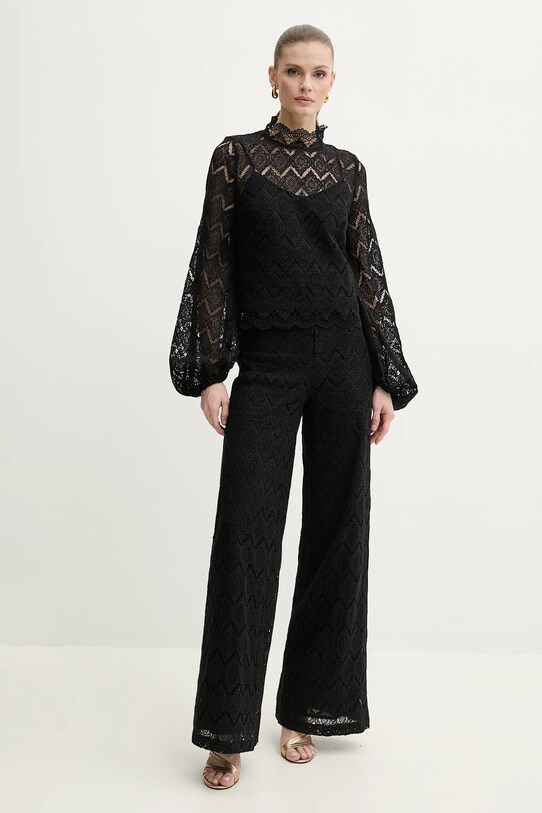 Bavlněná halenka Twinset 251TP2404 černá SS25