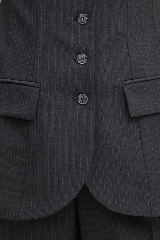 Herskind tricou din amestec de lana Jacqui negru 5406134