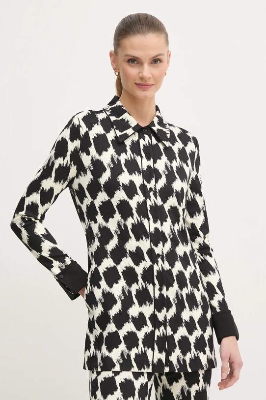 DIANE VON FURSTENBERG camicia regolare nero DVFBL4S015