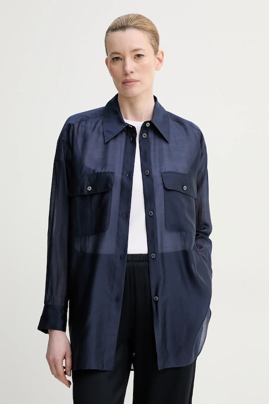 Marc O'Polo camasa lung bleumarin 502089042069