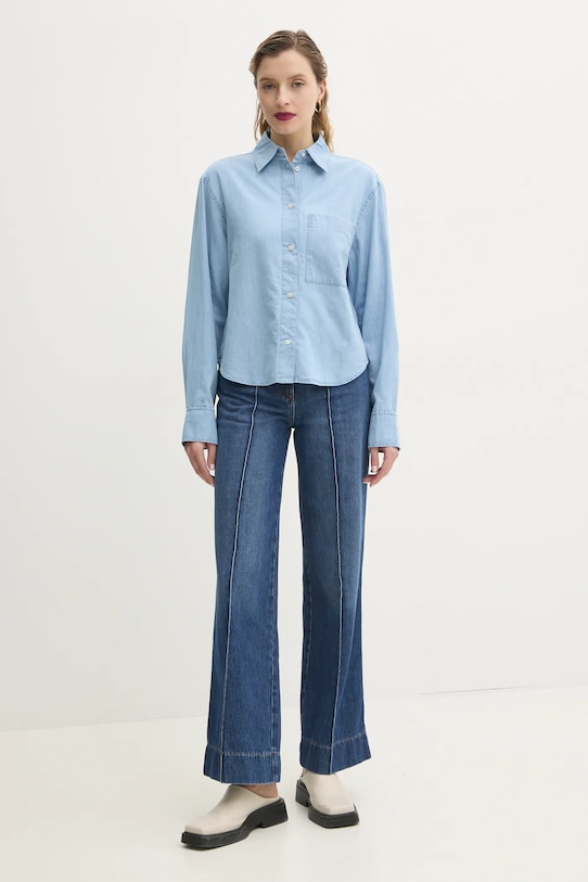 Marc O'Polo koszula jeansowa 502089142077 niebieski SS25