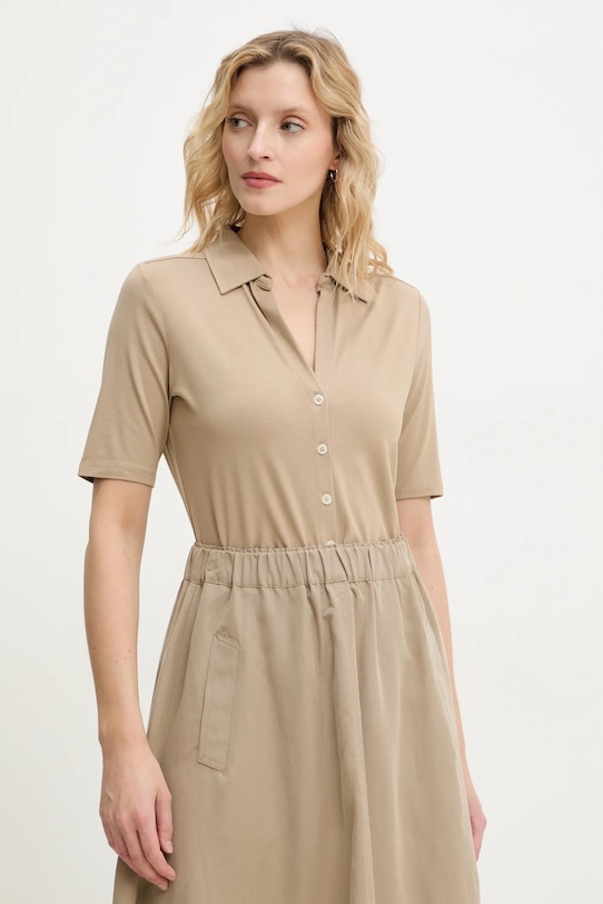 Marc O'Polo bluza cu guler verde 503205251183