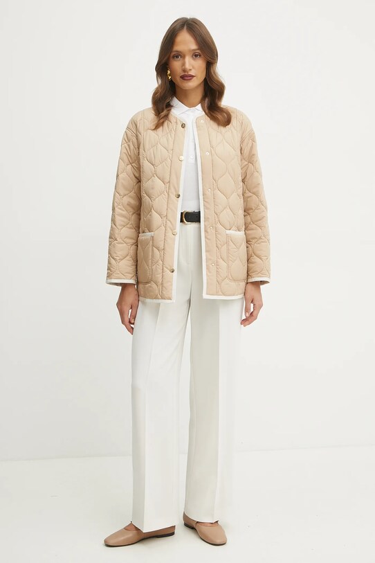 Luisa Spagnoli pulover de bumbac 58648 alb SS25