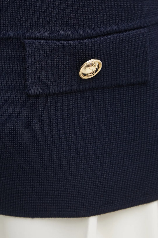 Luisa Spagnoli sweter wełniany 58599 granatowy